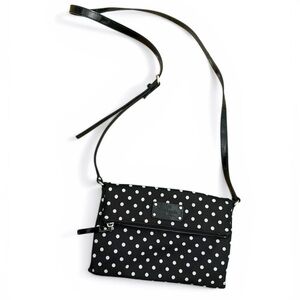 KATE SPADE Spot Nylon Aleah Polka Dot Foldover Crossbody Bag (EUC)